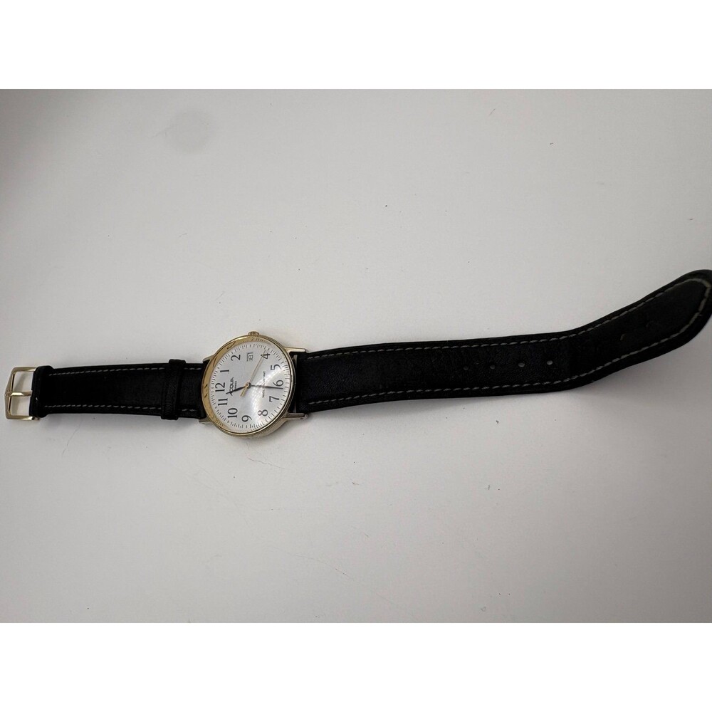 Acqua by Timex Men's Vintage Quartz Watch White Dial Date Gold Tone 36mm - Picture 8 of 8